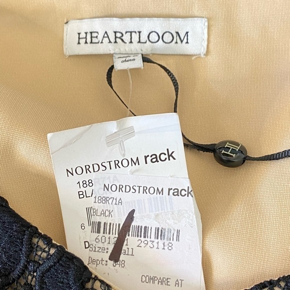 Heartloom Mona Stripe Lace Bodice Black Jumpsuit size small - Picture 8 of 12